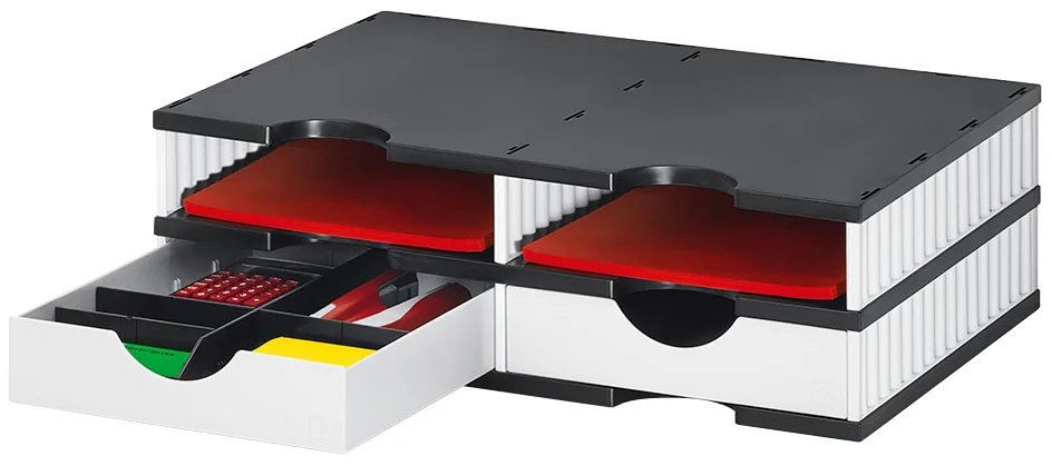 styro Station de classement styrodoc duo, 4 compartiments,