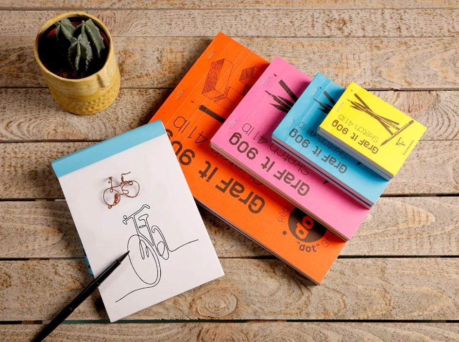 Clairefontaine Bloc à croquis GRAF'IT, A6, assorti