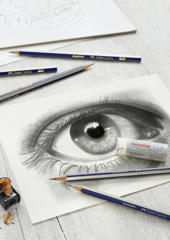 FABER-CASTELL Set d'esquisse GOLDFABER, 8 pièces