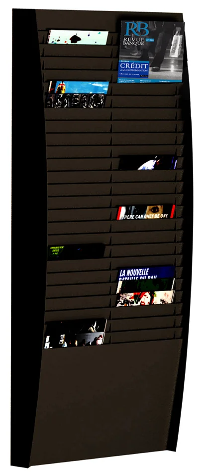 PAPERFLOW Trieur mural, 50 compartiments, A4 portrait, noir