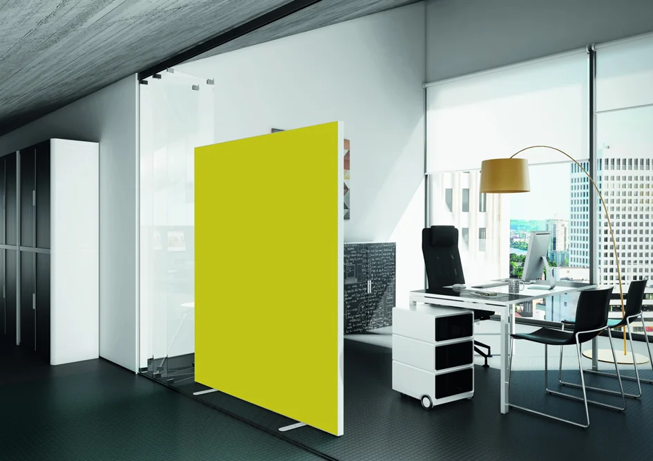 PAPERFLOW Cloison easyScreen, surface textile, anthracite Grand Paris Fournitures PAPERFLOW Cloison easyScreen, surface textile, anthracite