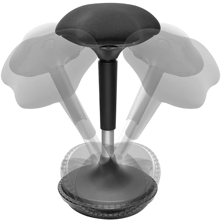LogiLink Tabouret, hauteur réglable, noir
