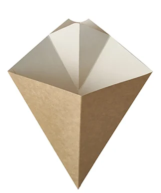 PAPSTAR Cornet à frites 'pure', dimensions: 190 x 235 mm