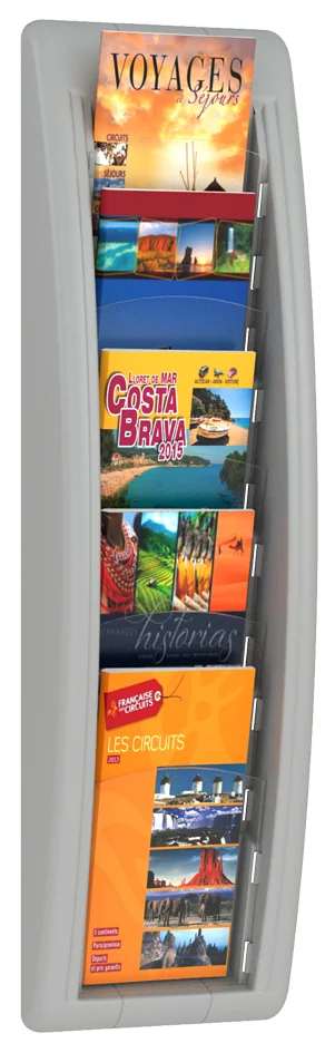 PAPERFLOW Porte-brochures mural Quick fit, 1/3 A4, noir