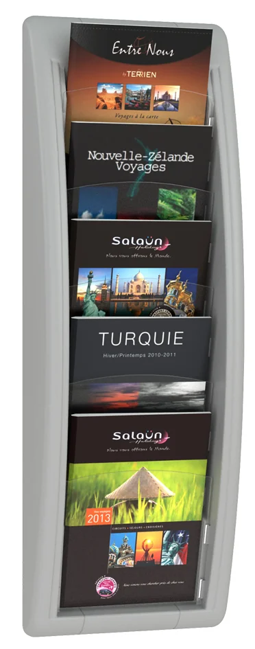 PAPERFLOW Porte-brochures mural Quick fit, A5, anthracite