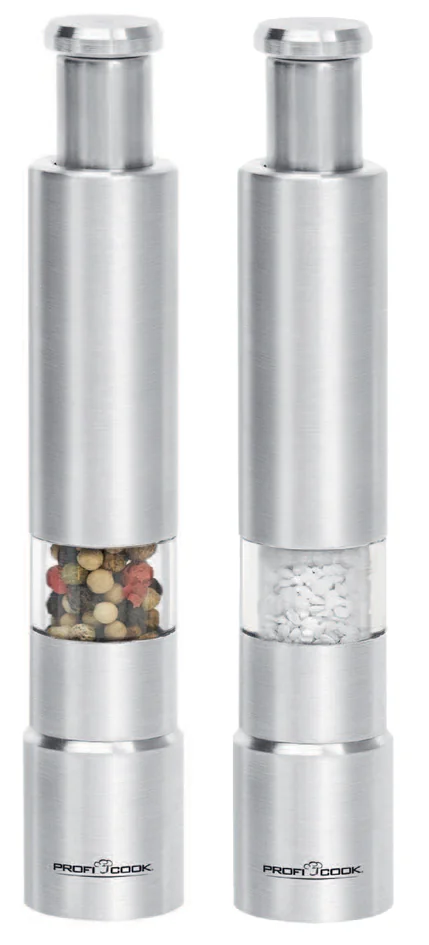 PROFI COOK Moulins à poivre et à sel PC-PSM 1160, kit de 2