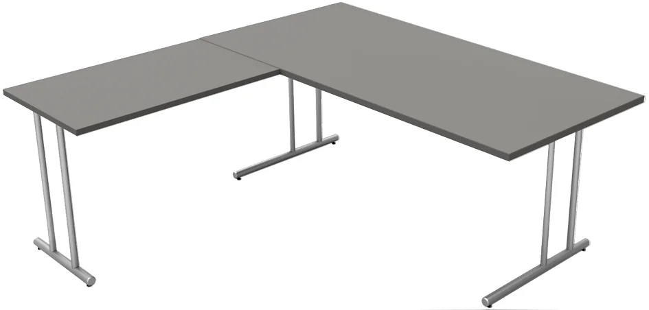 kerkmann Bureau Start Up extension, (L)1.600 mm, anthracite Grand Paris Fournitures kerkmann Bureau Start Up extension, (L)1.600 mm, anthracite – Image 4