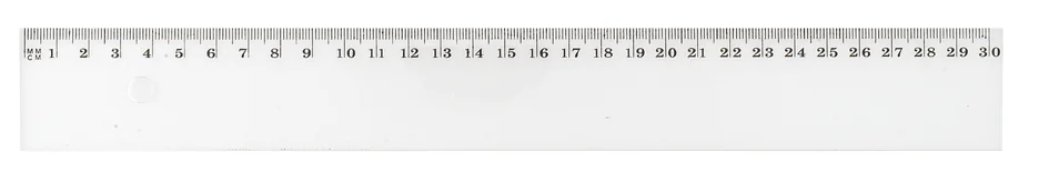 Wonday Règle plate, 200 mm, en plastique, transparent