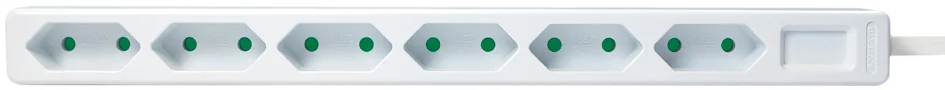 LogiLink Multiprise Euro, 6 prises, sans interrupteur, noir