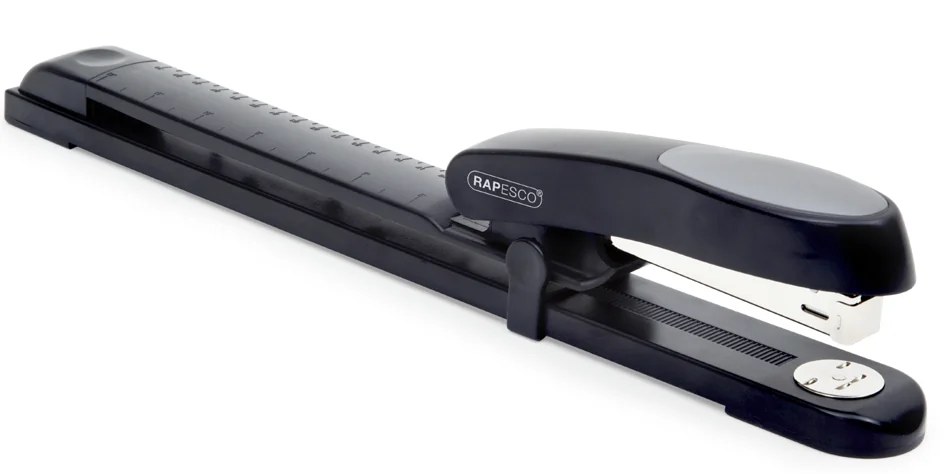 RAPESCO Agrafeuse long bras Manta Ray, noir