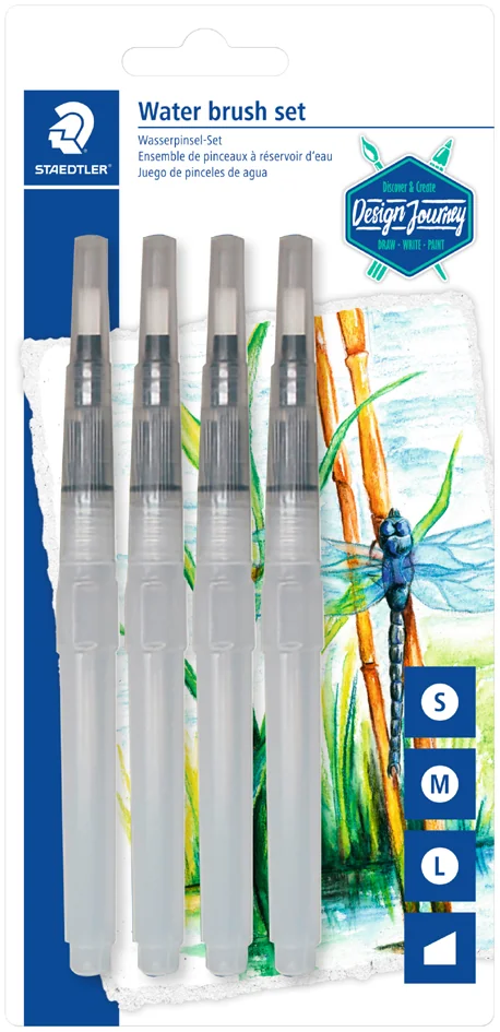 Pinceaux à réservoir d'eau pour aquarelle Staedtler Transparent