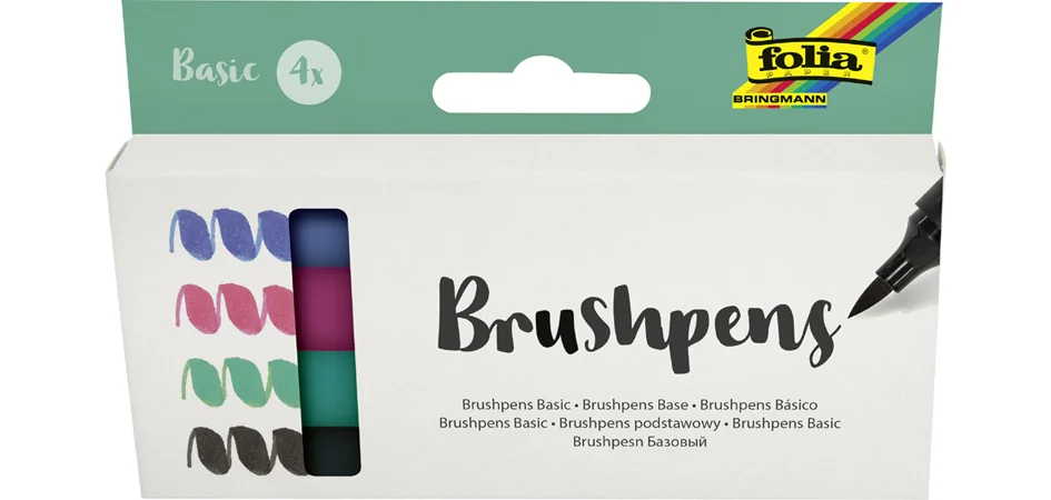folia Stylo pinceau Brush Pens 'Pastell', kit de 4