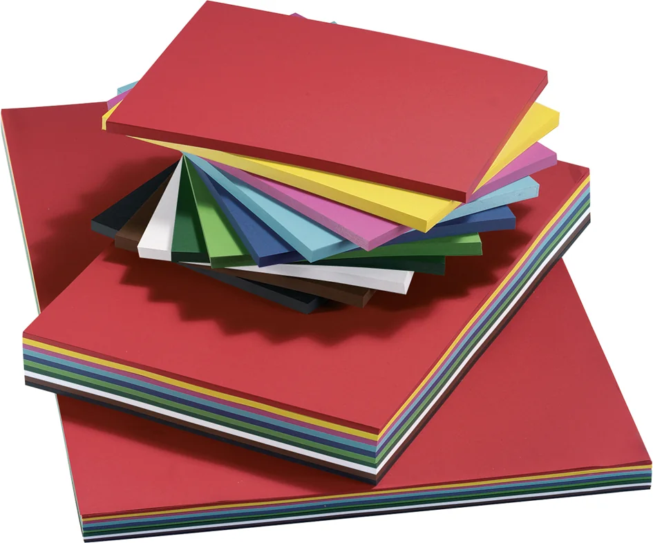 folia Carton de couleur, A3, 160 g/m2, lisse, assorti