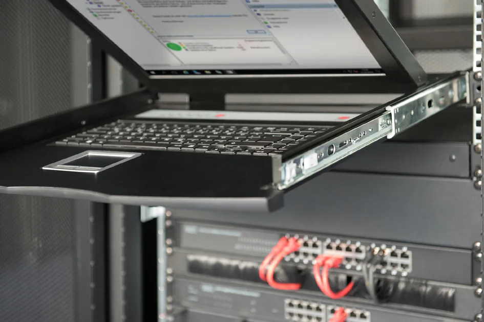 Console Modulaire DIGITUS 19 Pouces avec Switch KVM 16 Ports - Gestion Serveur Efficace