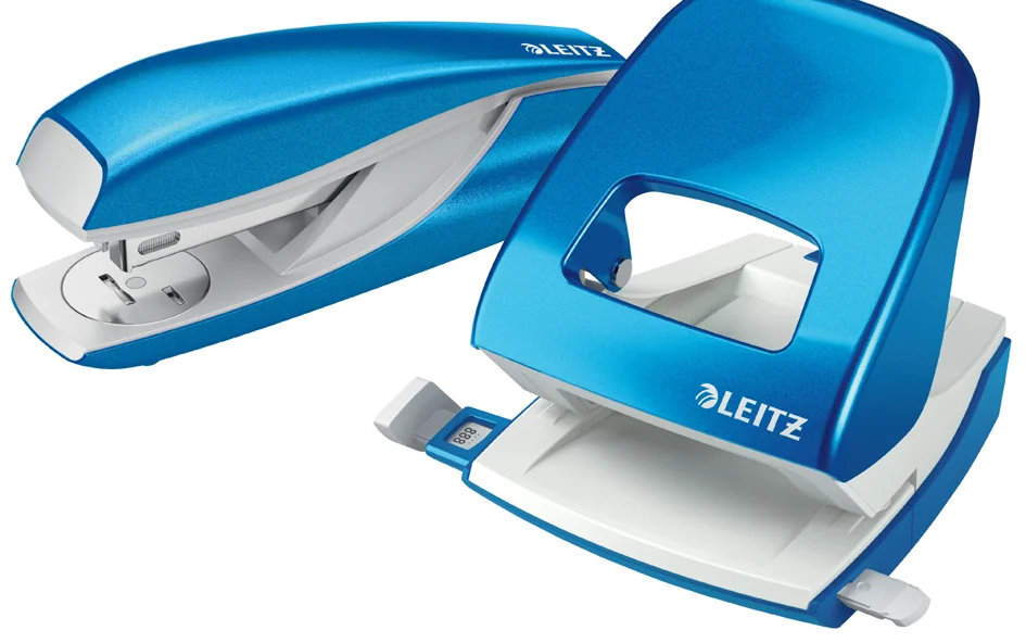 LEITZ Agrafeuse & perforateur Nexxt WOW, bleu Grand Paris Fournitures LEITZ Agrafeuse & perforateur Nexxt WOW, bleu – Image 3