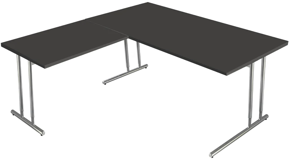 kerkmann Bureau ARTLINE avec extension, (L)1.800 mm, blanc