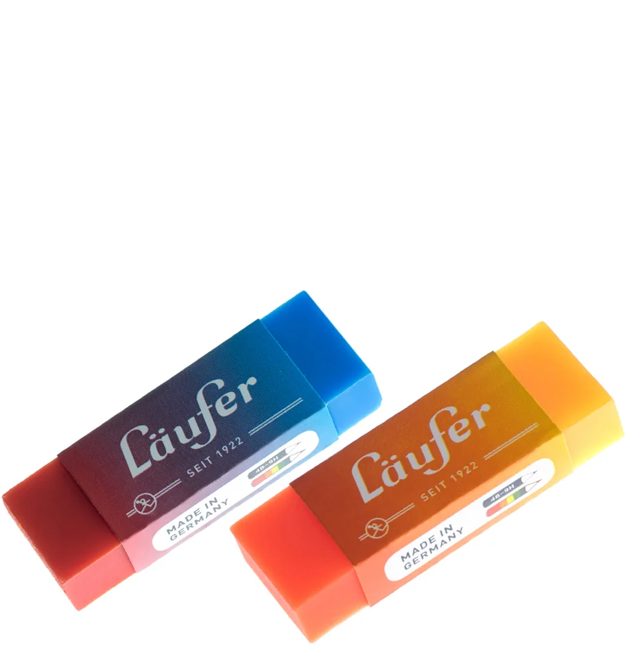 Läufer Gomme en plastique PLAST COLOR, en présentoir de 20