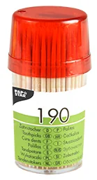 PAPSTAR Cure-dent, en bois, rond, longueur: 65 mm