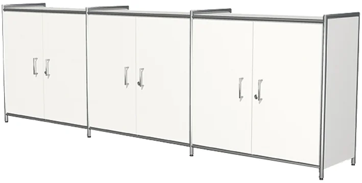 kerkmann Bahut ARTLINE, 2 hauteurs de classeur, blanc