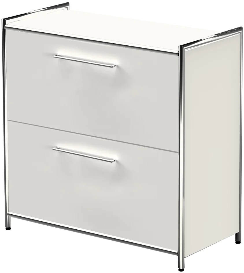 kerkmann Bahut ARTLINE, 2 hauteurs de classeur, blanc Grand Paris Fournitures kerkmann Bahut ARTLINE, 2 hauteurs de classeur, blanc – Image 4