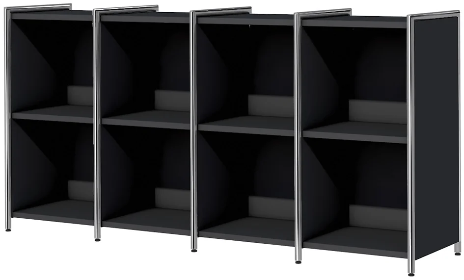 kerkmann Bahut ARTLINE, 2 hauteurs de classeur, anthracite