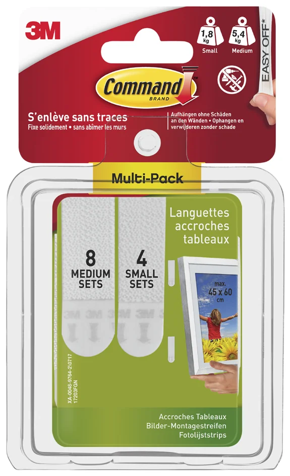 3M Command Languettes de fixation pour cadres, multipack
