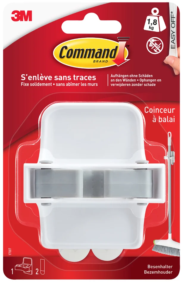 3M Command Porte-balais pour manche de diamètre: 25 mm