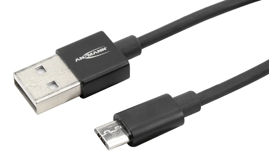 ANSMANN Câble de données & de charge, USB-A - Micro USB-B