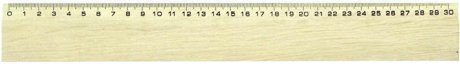 Wonday Règle plate en bois, 300 mm, sans poignée, hêtre