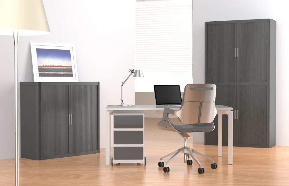 PAPERFLOW Trieur à cases fixes, 9 cases, gris