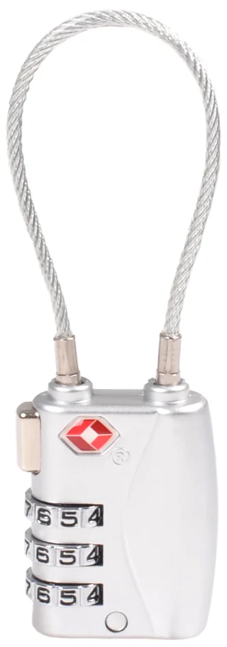 pavo Cadenas TSA à combinaison pour bagages, en zinc / acier