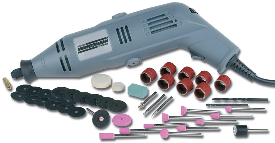 BRÜDER MANNESMANN Kit machine à poncer rapide, 50 pièces
