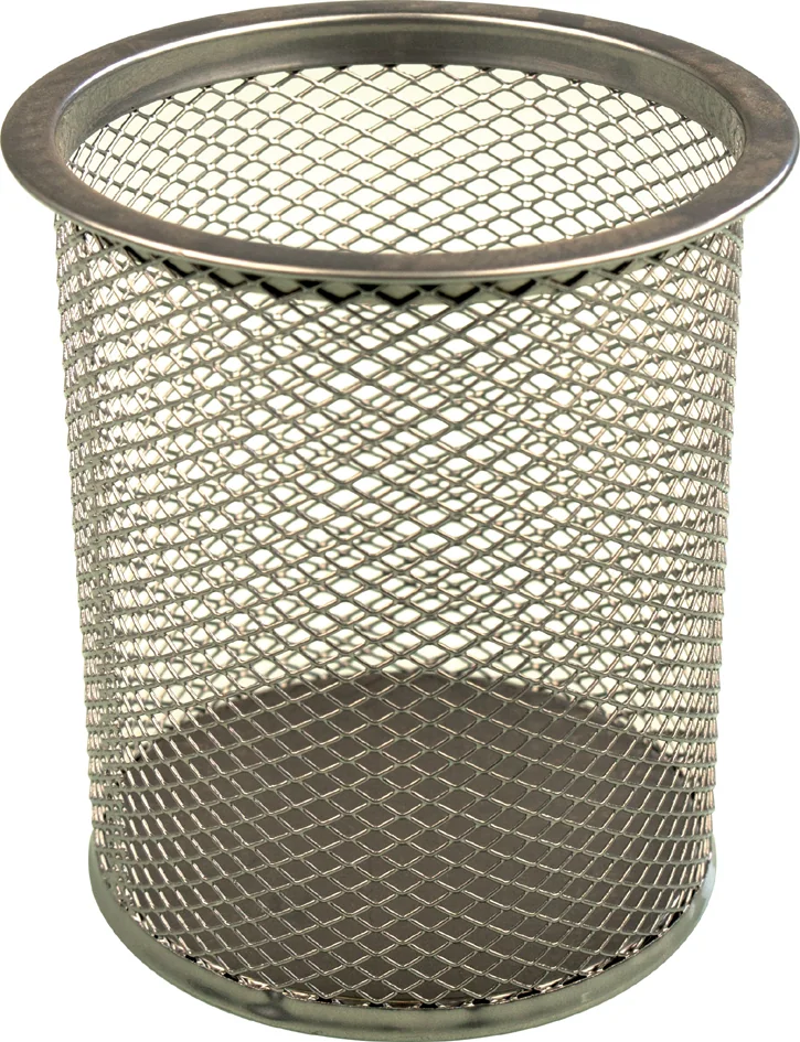 helit Pot à crayons 'the round network', argent