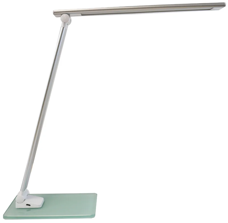 UNiLUX Lampe de bureau à LED POPY, dimmable, socle en verre