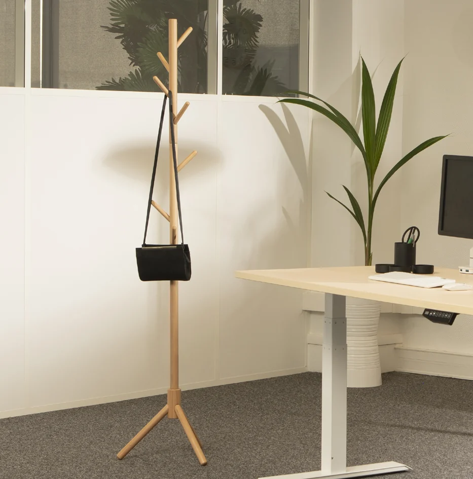 UNiLUX Porte-manteau MIKADO, 8 patères, bois de hêtre Grand Paris Fournitures UNiLUX Porte-manteau MIKADO, 8 patères, bois de hêtre – Image 2