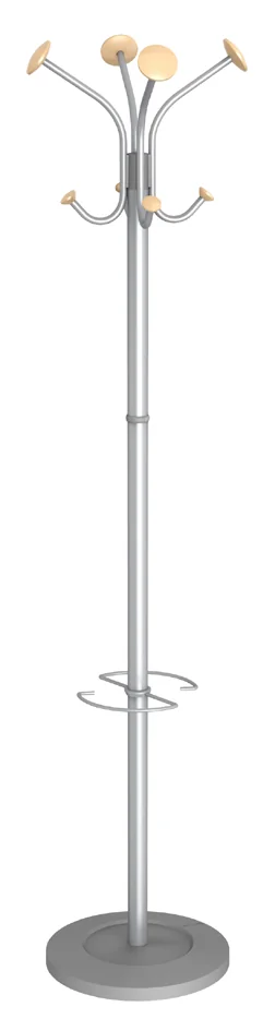 ALBA Portemanteau 'VIENA', (H)1.770 mm, gris argenté