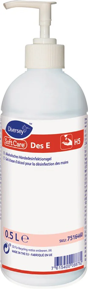 Soft Care HÂndedesinfektion Des E H5, Pumpflasche, 0,5 Liter