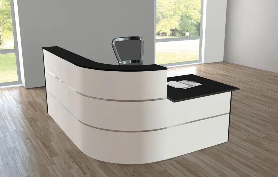 kerkmann Comptoir d'accueil Cento 4, blanc/anthracite