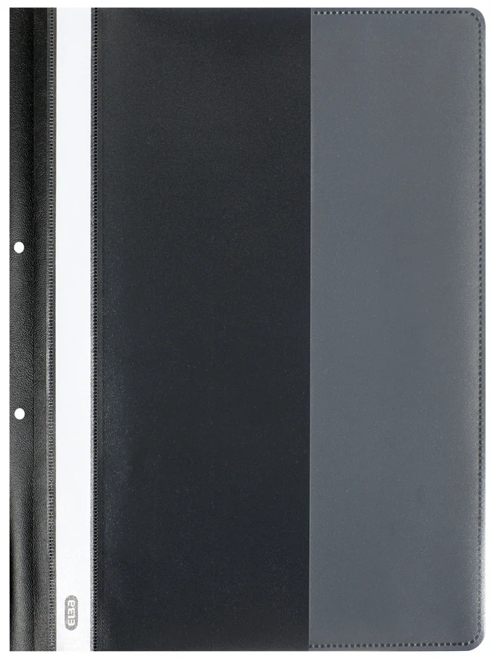 Oxford Chemise de rangement à lamelle avec soufflet, noir