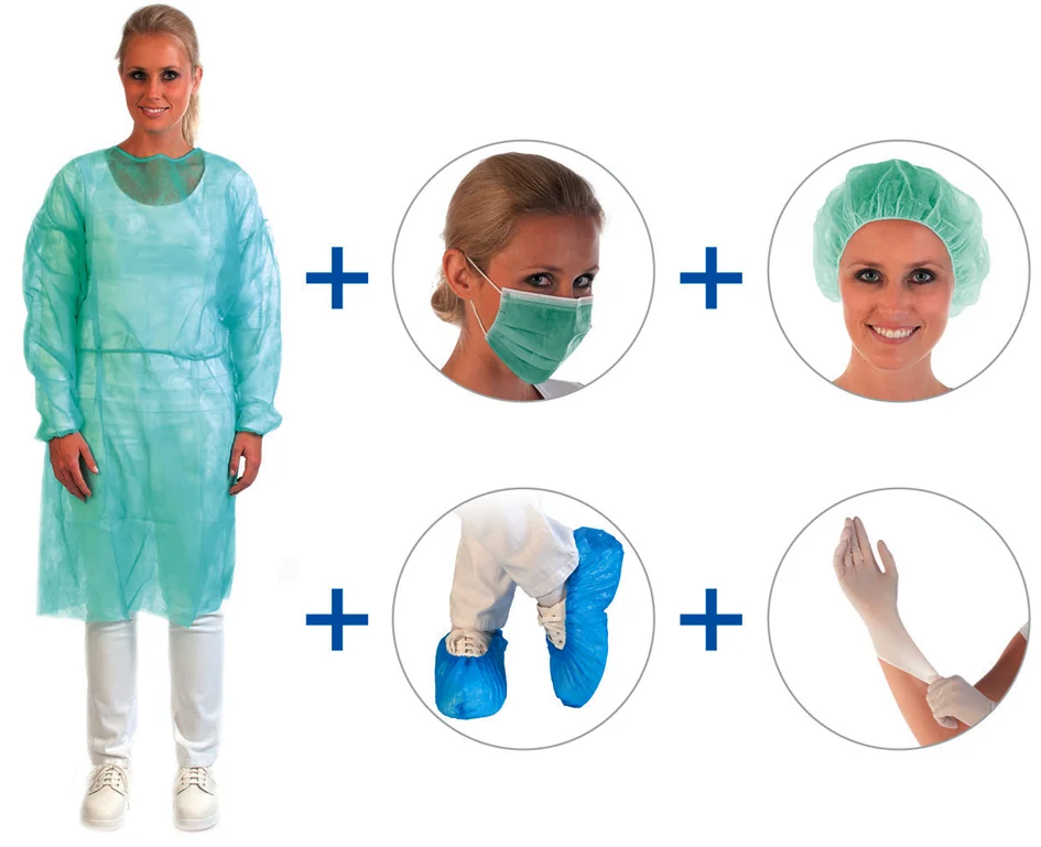 HYGOSTAR Kit de protection SARM II, 5 pièces, vert