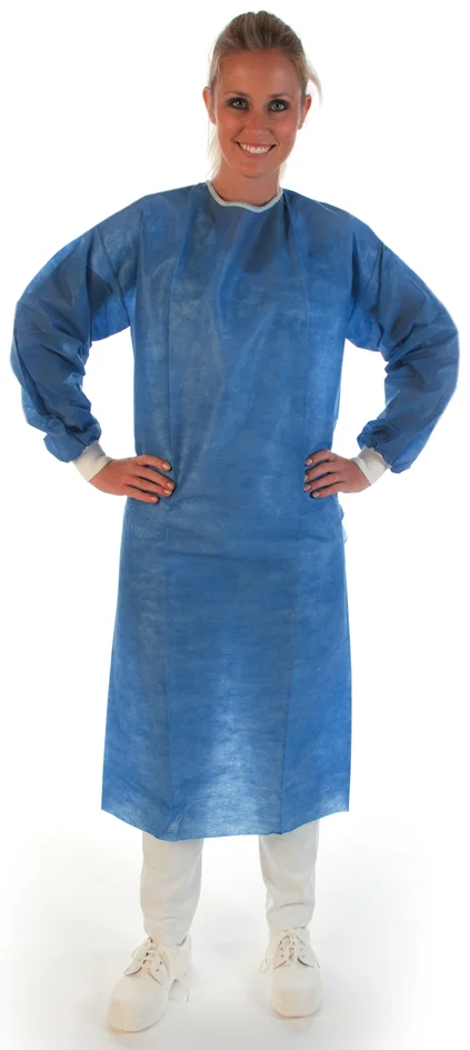 HYGOSTAR Blouse chirurgicale SMS, bleu, L