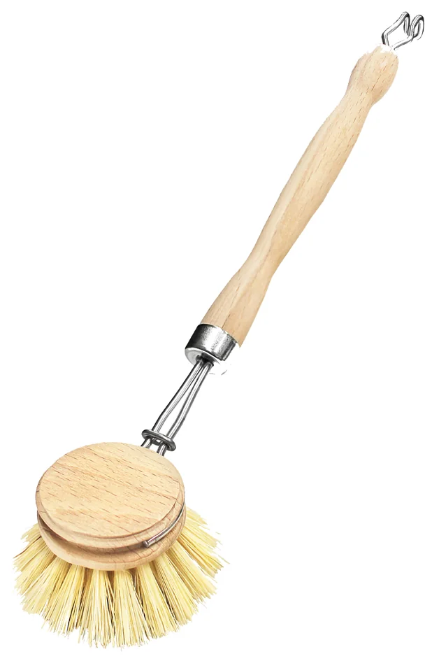 Peggy Perfect Brosse à vaisselle, en bois naturel, rond