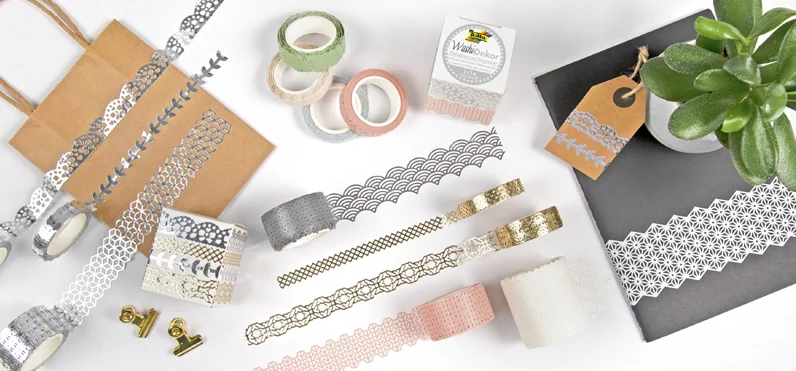 folia Bordure décorative décor Washi 'PAPILLONS', vert