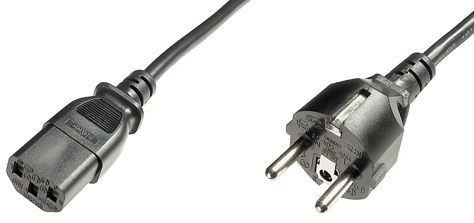 DIGITUS Câble d'alimentation avec prise de terre, 1,2 m