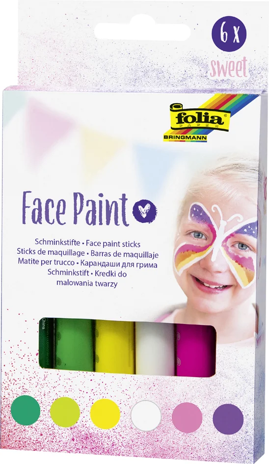 folia Crayons de maquillage Face Paint Set WILD
