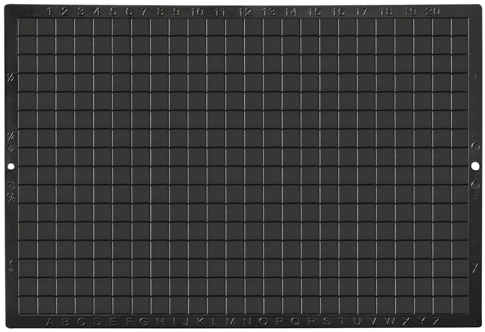 Wonday Ardoise en plastique, uni/quadrillé, noir