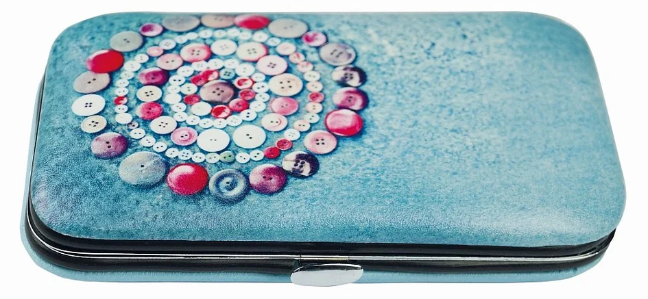 KLEIBER Etui de couture de voyage 'Design', 24 pièces, bleu
