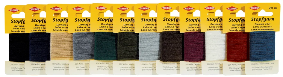 KLEIBER Fil à repriser, 20 m, vert foncé