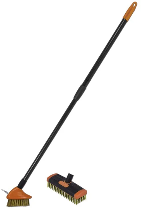 Bradas Kit de nettoyage à brosses métalliques, télescopique