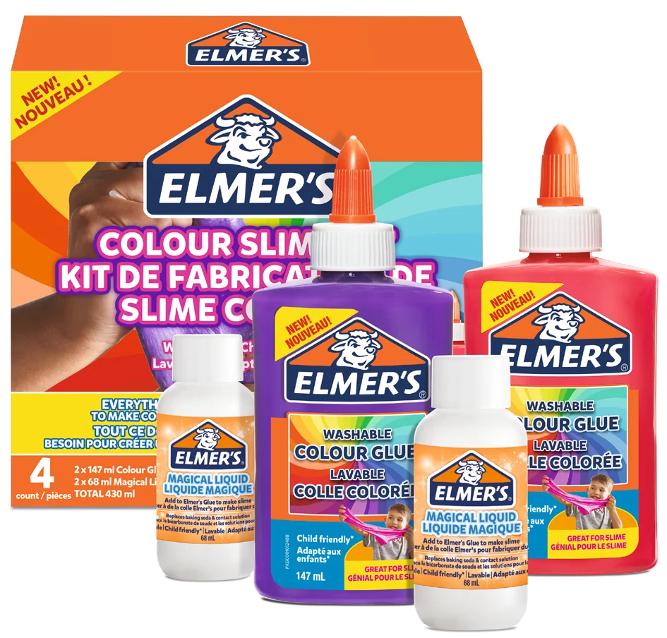ELMER'S Slime Kit 'Opaque Slime Kit', 4 pièces